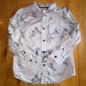 Cat & Jack Button Down Dinosaur Shirt
